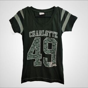 3/$10 Charlotte 49ers UNCC football v-neck shirt